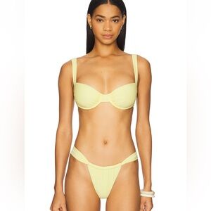 Lovers and Friends Chasing Sunsets Top and Bottom Yellow Bikini Set